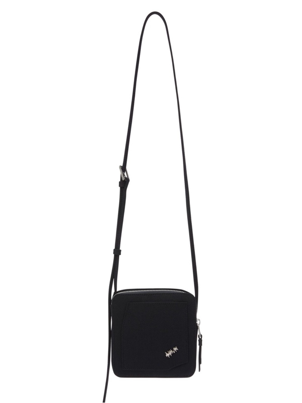 ADER ERROR Black Tetraight Product. 107 Crossbody Square Bag